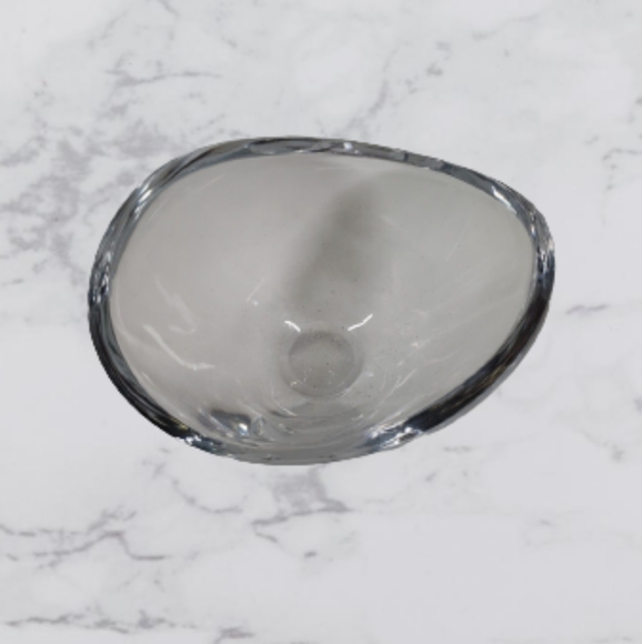 *NWOT Nambe' Crystal BUTTERFLY Bowl 4" Amore Designer Neil Cohen Art Glass - Picture 3 of 4